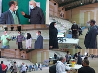 بازدید دکتر جوادی از مرکز تجمیعی واکسیناسیون کرونا در دانشگاه علوم پزشکی بیرجند