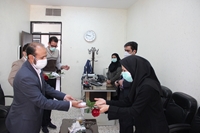 عرض تبریک و خداقوت معاون فرهنگی ودانشجویی دانشگاه به همکاران اداره تربیت بدنی